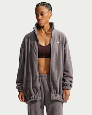 Nike One Women's Therma-FIT Oversized Full-Zip Jacket. Nike.com